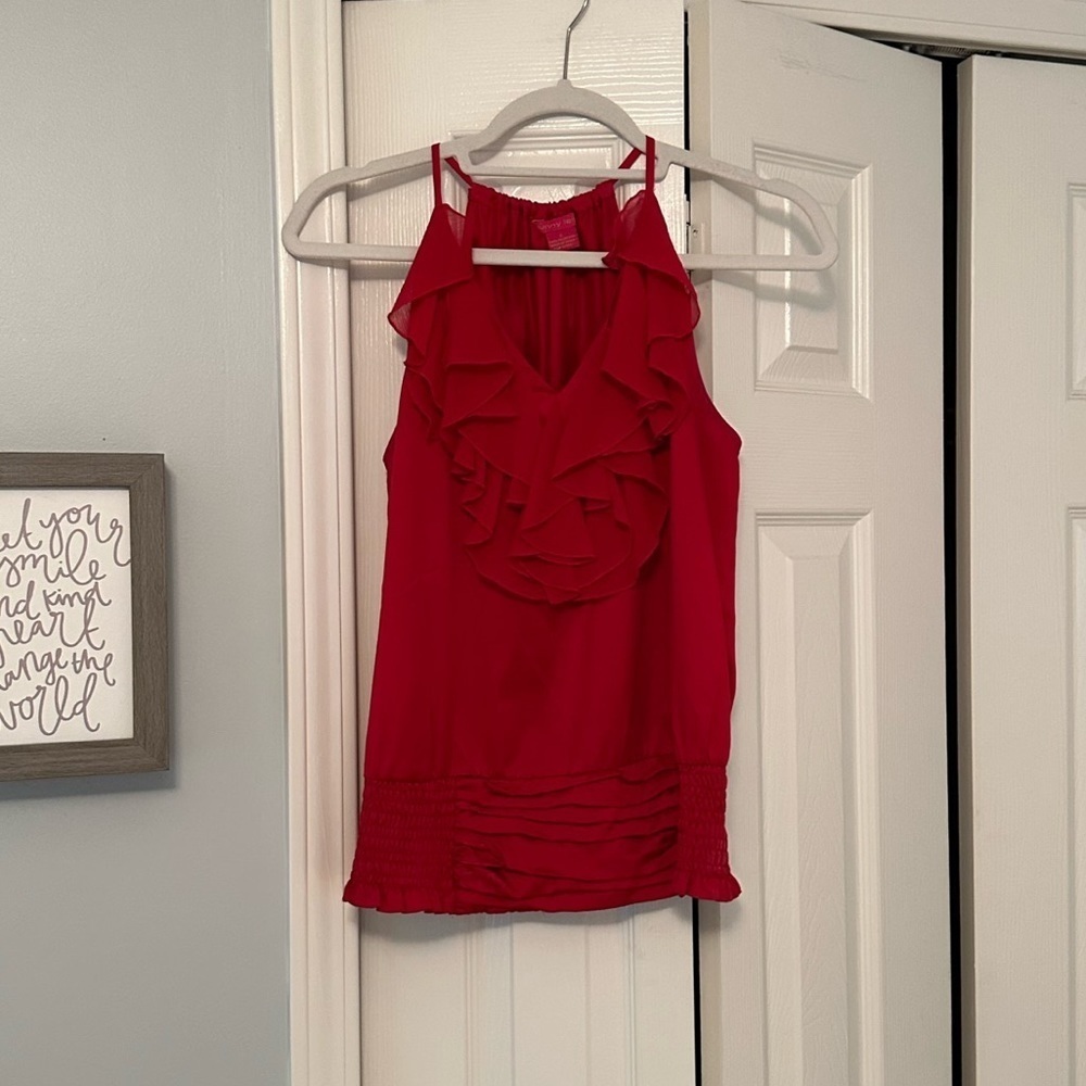 SUNNY Leigh Small Red Blouse
